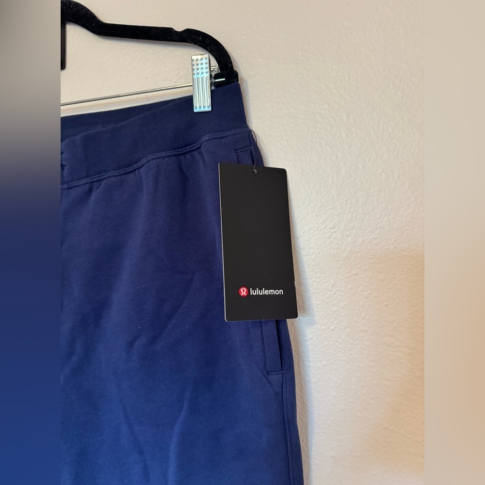 NEW Lululemon Mens Relaxed Fit French Terry Shorts 9" Size XL Navy NWT - Picture 7 of 9
